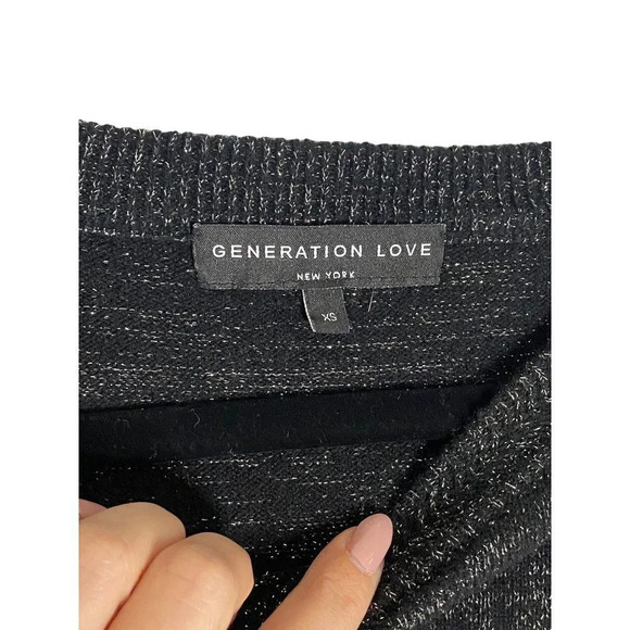 Generation Love Cashmere Blend Crew Neck Sweater Cape-sz XS - Picture 2 of 5